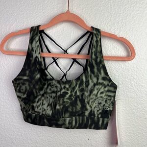 Good American Wild Night Nylon sports Bra size small